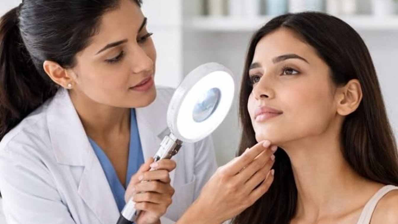 Dr. Elham aesthetic consultation pathway and facial assessment in Dubai