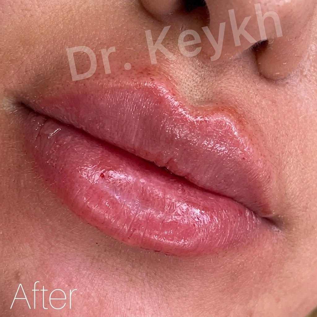 After lip filler by Dr. Elham Keikha — balanced, defined lips