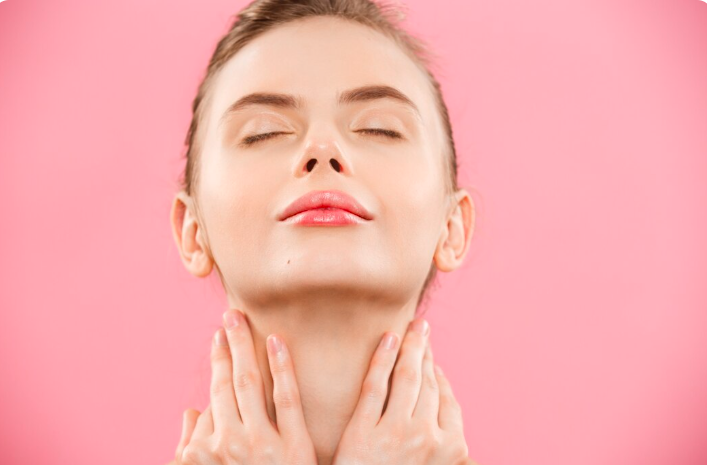 Gentle facial cleansing step in medical skincare routine by Dr. Elham Keikha