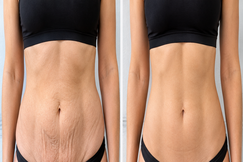 Excess skin after weight loss and body contouring surgery consultation
